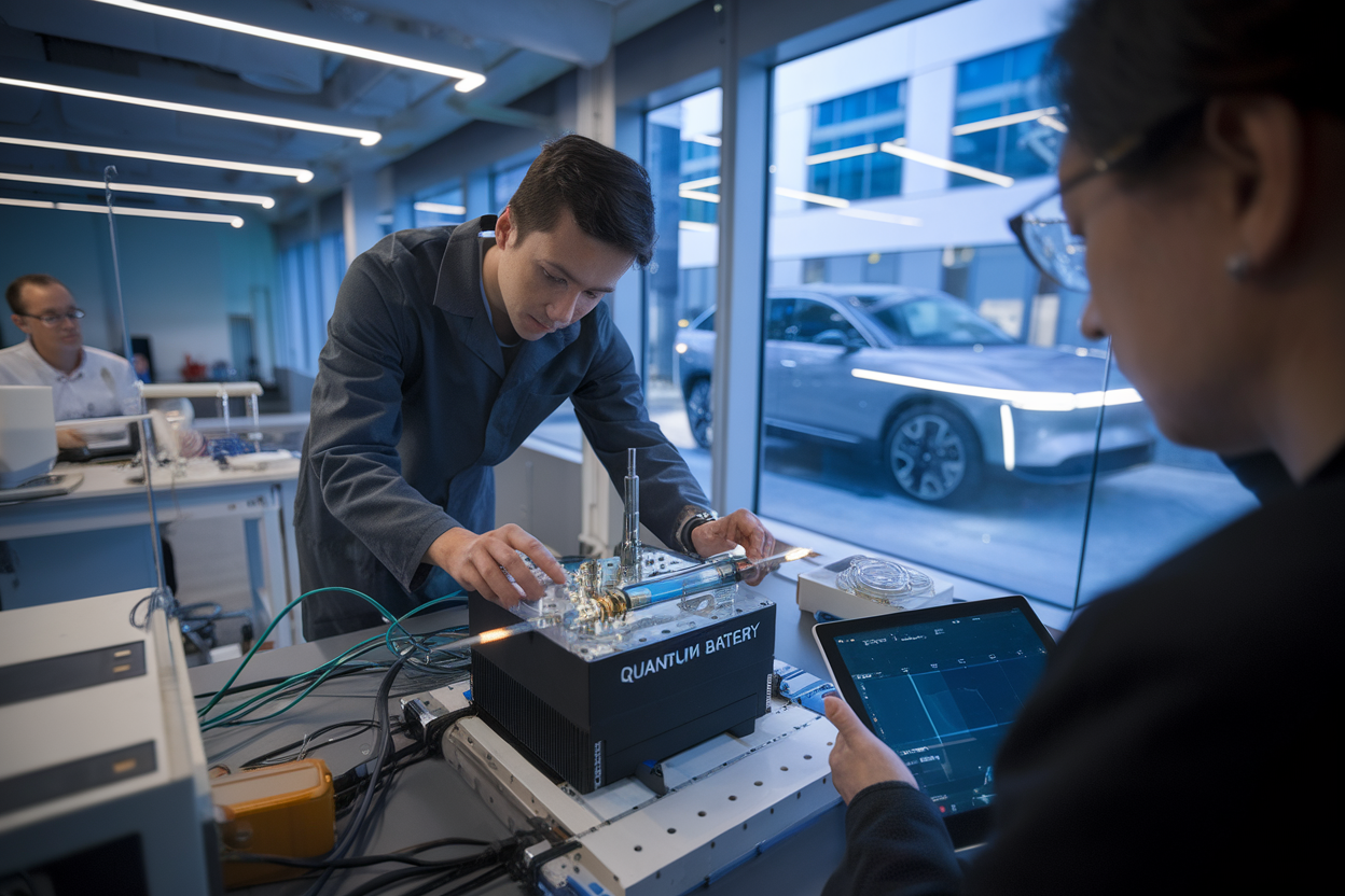 Une mini batterie quantique se recharge au laser, un million de fois plus vite qu'elle ne se décharge