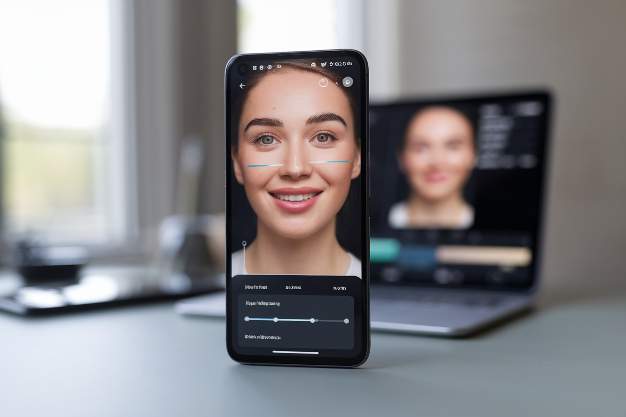 Google Photos 7.72 ajoute des retouches visage gratuites : dents, sourcils, lèvres et regard au menu
