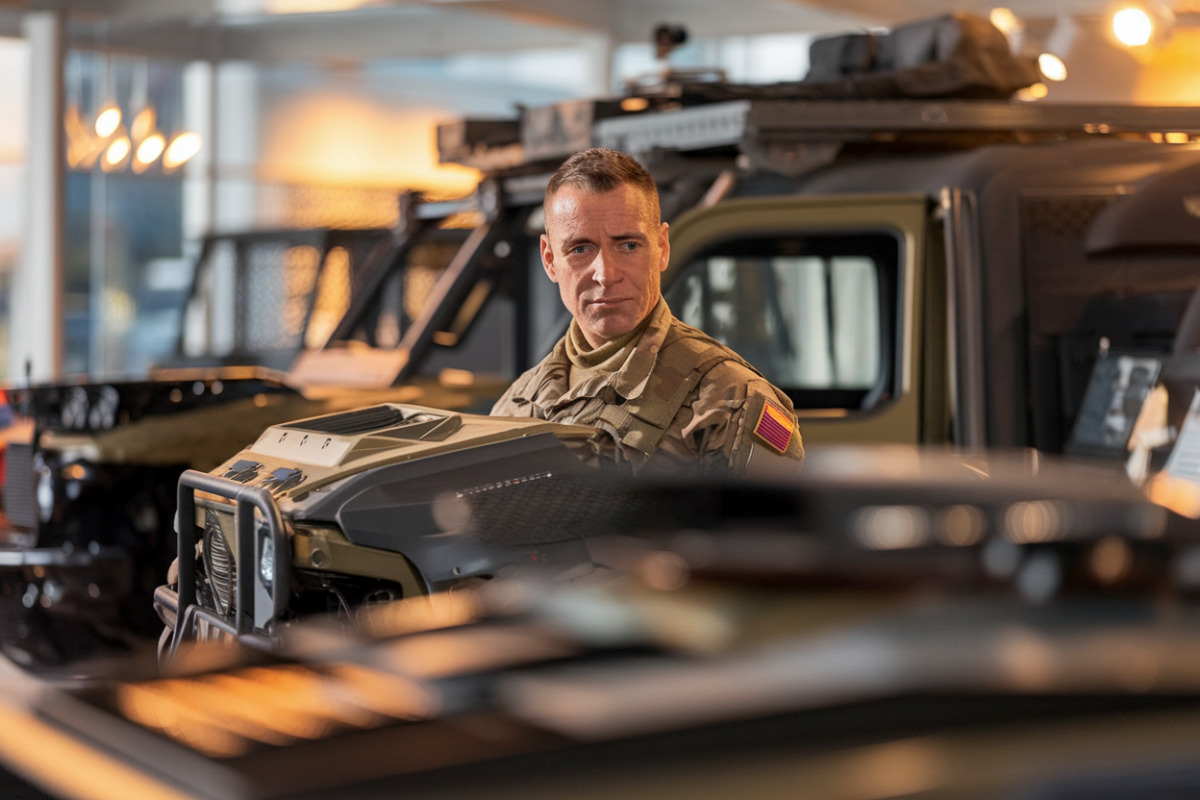 Deux chars français robotisés en démonstration lors d'essais militaires de drones lourds autonomes.