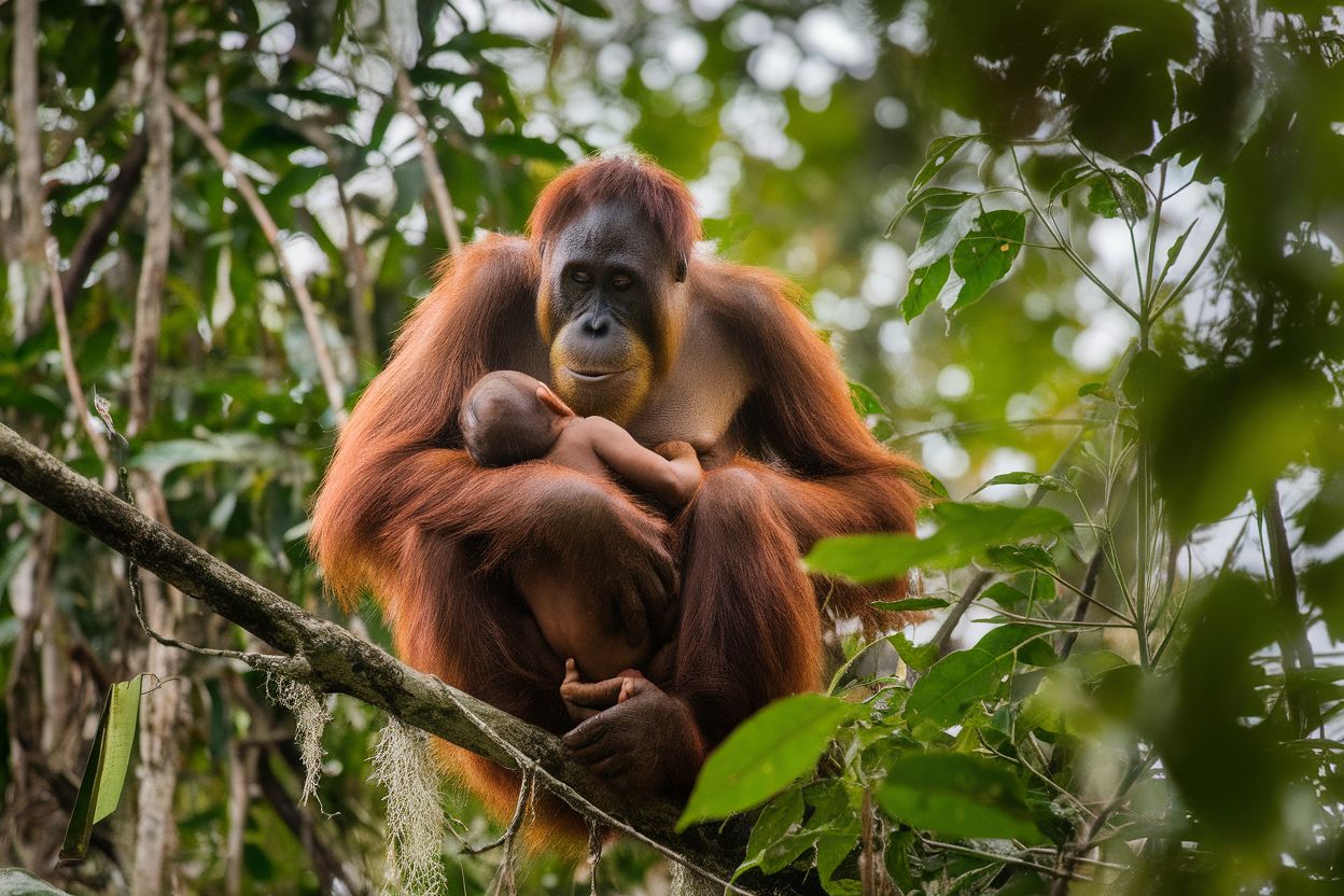 Les orangs-outans allaitent jusqu'à 6,5 ans: ce que révèle ce record chez les mammifères