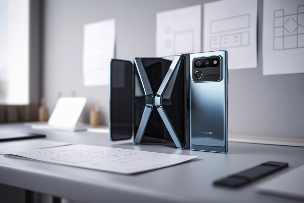 Samsung laisse fuiter le design d'un smartphone trifolde, un indice sur son futur haut de gamme Samsung laisse fuiter le design d'un smartphone trifolde, un indice sur son futur haut de gamme