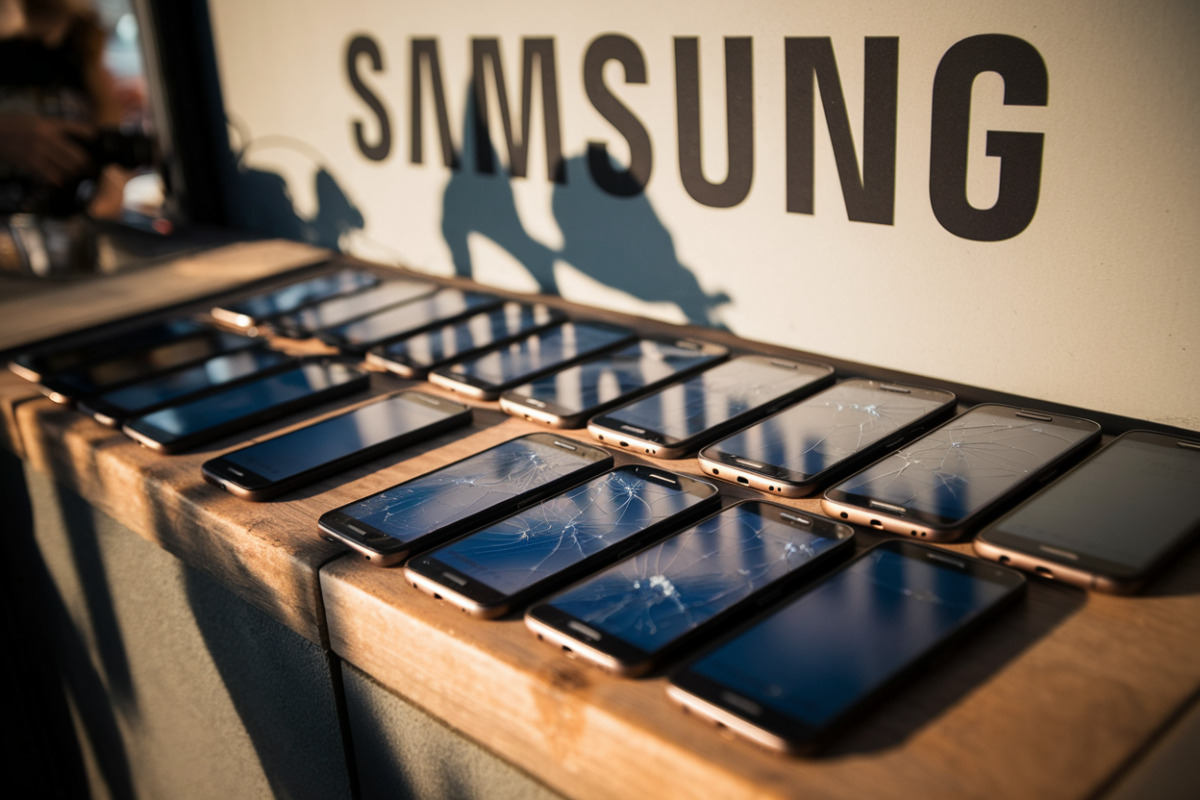 12 nouveaux modèles Galaxy, réparations étendues, coûts réduits de 20%, ce que Samsung change pour ses clients Nouveaux téléphones Samsung Galaxy alignés présentant innovations réparation et réductions tarifaires.