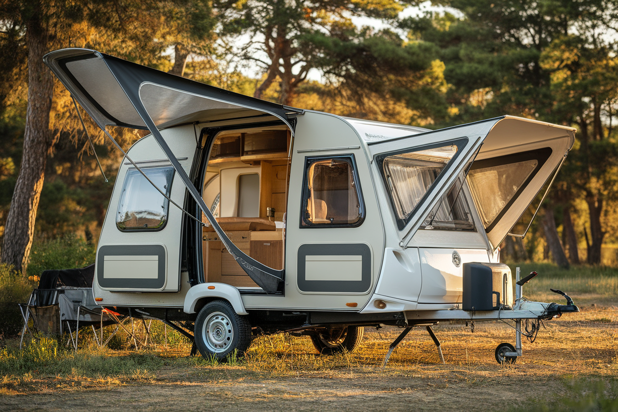3 m, 9 m après l'extension, la caravane turque en accordéon, ce design impressionnant fait fureur au camping